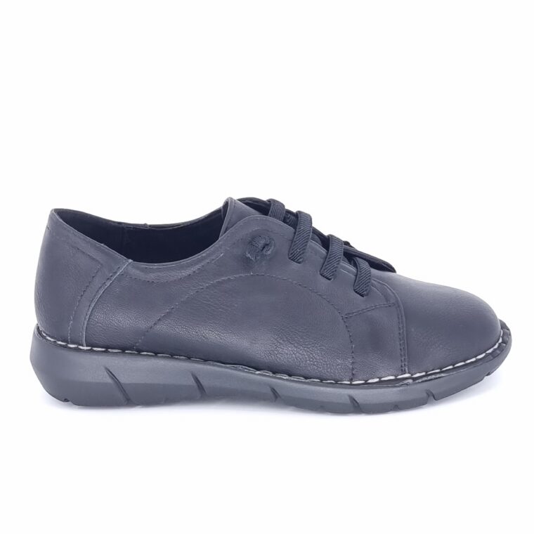 Sneaker με κορδόνια μαύρο