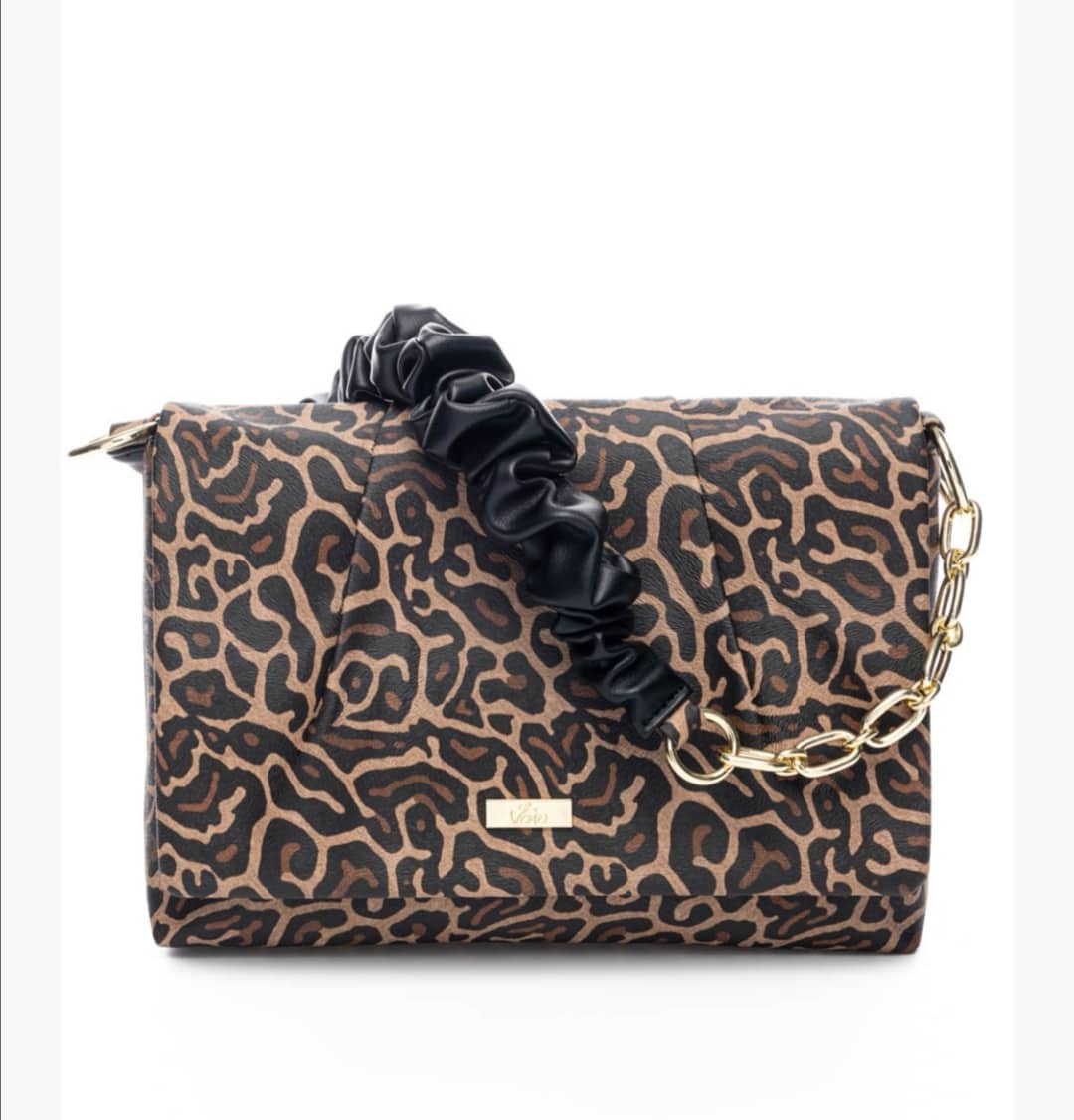 Τσάντα ώμου animal print veta bags accesories