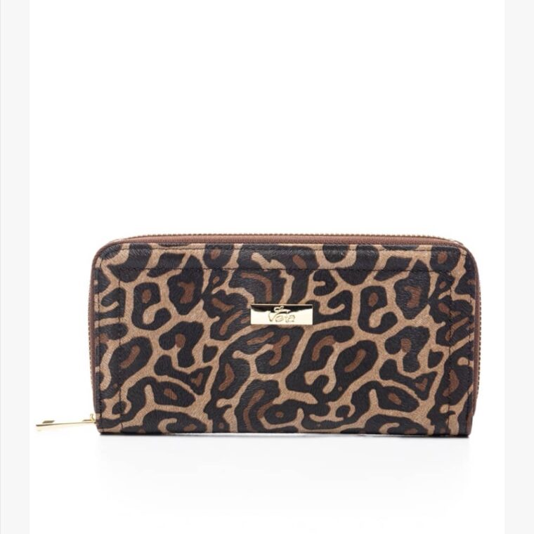 Πορτοφόλι με animal print μοτίβο veta bags accesories