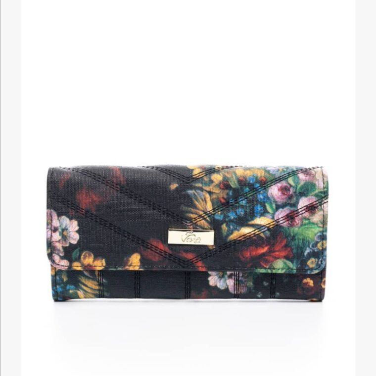 Πορτοφόλι φλοράλ veta bags accesories