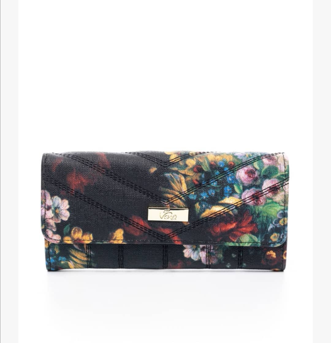Πορτοφόλι φλοράλ veta bags accesories